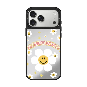 Gương từ tính INS Daisy mặt cười Ốp điện thoại cho IPhone 17 16 15 14 Plus 13 12 Pro Max 11 17 Vỏ khí Vỏ bảo vệ chống sốc