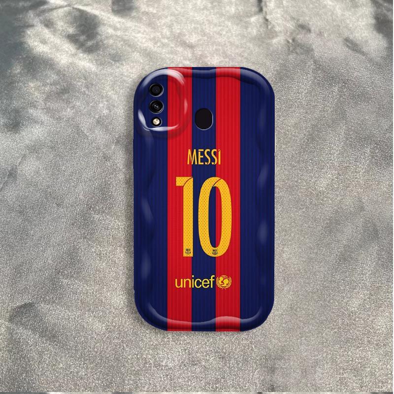 Vỏ Silicon Hoạt Hình Cho Samsung A20 A30 Phụ Kiện 3D Vỏ Điện Thoại Mềm TPU NO.10 Bóng Đá World Cup Messi Ốp Lưng Chống Sốc