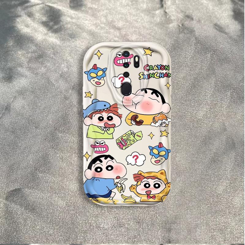 Ốp Silicon Hoạt Hình Cho OPPO A9 2020 A5 2020 Vỏ Điện Thoại Mềm Cầm Tay 3D TPU Kitty Crayon Shin-chan Ốp Lưng Chống Sốc Học Sinh