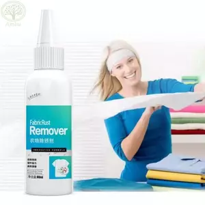 Tẩy rỉ sét bằng vải AMBU, Quần áo loại bỏ bụi bẩn nhanh chóng và dễ dàng Tẩy rỉ sét, 80ml Trà rỉ sét Nước làm sạch quần áo