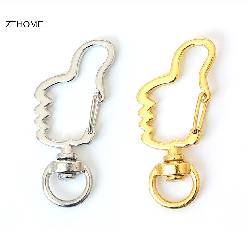 ZTHOME 10 Chiếc Mặt Trăng Dễ Thương Ngôi Sao Trái Tim Mèo Động Vật Hoa Rỗng DIY Móc Khóa Phụ Kiện Tôm Hùm Khóa Vòng Chìa Khóa Với Vòng Mở 8mm HOT