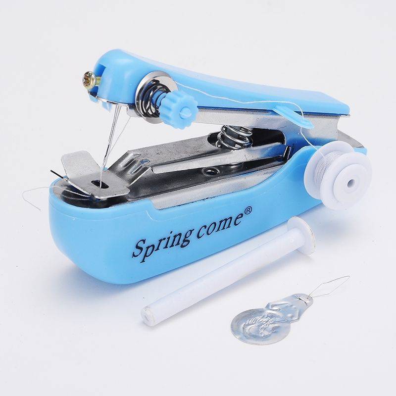JINHF Màu Sắc Ngẫu Nhiên Mini Máy May Vá Không Dây Cầm Tay Quần Áo Hữu Ích Di Động Máy May Tay Dụng Cụ Phụ Kiện HOT