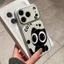 Ốp lưng iPhone Họa tiết da mạ họa tiết mèo Love iPhone 17 16 15 14 13 12 11 Pro Max Plus Max