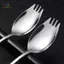 HL 304 Nĩa Inox Hộ Gia Đình Spork Thìa Một Salad Thìa Bánh Trái Cây Nĩa Tây Bộ Đồ Ăn LMWU