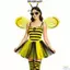 Bộ trang phục ong BRBRAA, Ăng-ten thả đầu gối sọc Băng đô Trang phục Bumblebee, Váy Tutu hoàn chỉnh màu vàng Bộ trang phục hoàn chỉnh Bộ trang phục ong Sân khấu khiêu vũ Cosplay