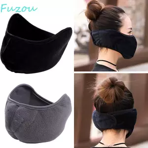 Mặt nạ nửa mặt FUJIZOU, Mặt nạ thoáng khí xe máy màu trơn chống bụi, Mặt nạ cưỡi ngựa chống gió có thể điều chỉnh thời trang