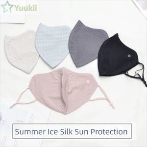 Kem chống nắng YUUKII, lụa băng chống tia UV có thể giặt, lưới thoáng khí chống bụi, unisex