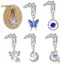 < Honeyba > Nhẫn Bụng Giả Dangling Rốn Nhẫn Nữ Bướm Trái Tim Mặt Trăng Tòn Ten Kẹp Trên Bụng Nút Nhẫn Không Xuyên Trang Sức Đẹp