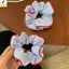 < YEI > 1 Dây Buộc Tóc Mới Viền Đỏ Xanh Sọc Dây Buộc Tóc Ngọt Tươi Co Giãn Tóc Bé Gái Nữ Phụ Kiện Tóc Mới