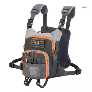 SUIT Gói ngực câu cá bay thực tế với nhiều túi lưu trữ để tổ chức giải quyết và truy cập nhanh