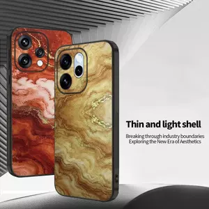 Ốp Lưng Cho OPPO Reno15 Pro Reno15F Họa Tiết Da Đá Cẩm Thạch Dòng Da Mềm Cạnh Chống Rơi Vỏ Điện Thoại