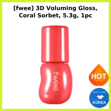 [fwee] Son Bóng 3D Voluming, Coral Sorbet, 5.3g, 1 Cây/ Son Bóng Hàn Quốc/ 3D Voluming/ Chính Hãng by HotKorea