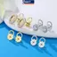 MAKY 2 Chiếc Bông Tai Nâng Cho Đinh Nặng Tai An Toàn Ba Nút Chặn Ngăn Ngừa Bông Tai Nghiêng Hoa Mai Tai Cắm Mũ Trang Sức Làm Phụ Kiện VN