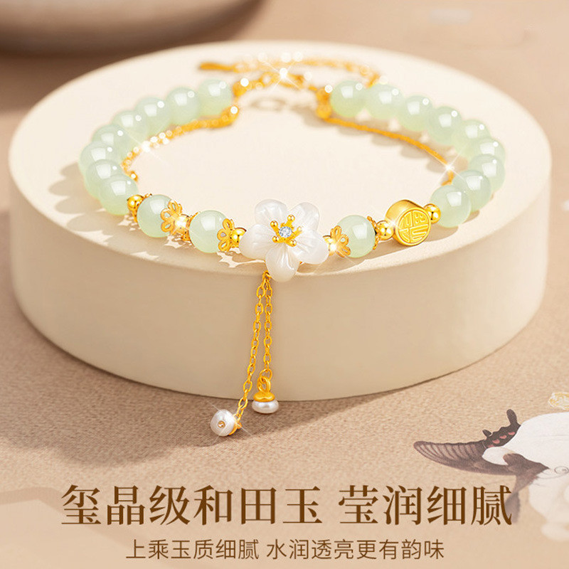 Vòng tay đá mắt mèo Vòng tay ngọc trai nữ