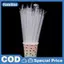 100Pc Trong Suốt Cá Nhân Bọc Uống Ống Hút Pp Đồ Uống Ống Hút Dự Tiệc Cung Cấp