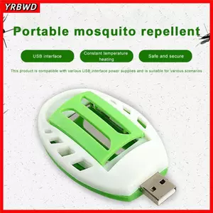YRBWD Điện USB Diệt Muỗi, Có Thể Thay Thế Không Độc Hại Trên Ô Tô Chống Muỗi Bộ, Máy Tính Bảng Thơm Di Động Côn Trùng Repeller Cắm Trại