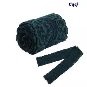 CQCJ 1 Chiếc Ruy Băng Ren, 10 Yard Viền Hoa Co Giãn Ren, Độc Đáo Ren Rộng 1,77 Inch Ruy Băng Để May