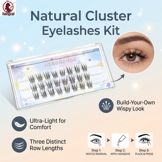 Lông mi giả đơn màu nâu đen tự nhiên mềm mại thoáng khí C Curl 9-10mm Hỗn hợp