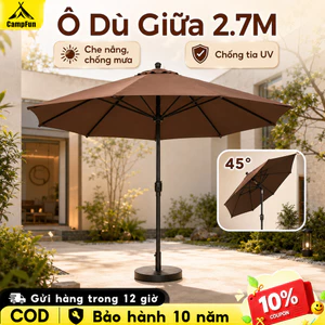 ô che mưa gấp gọn 3M ô dù che nắng lớn cho sân vườn Ô dù cho nhà cung cấp/sân rộng/quán cà phê có thể nghiêng