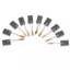TMOY 10 Chiếc Than Chì Động Cơ Đồng Carbon Bộ Bàn Chải Cho Máy Xay Góc 6 * 8.5 * 13.5mm TMOY
