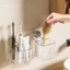 Giá đỡ bàn chải đánh răng điện phong cách Hàn Quốc, không cần khoan, tiện ích lưu trữ treo tường đa chức năng mới mẻ và đa năng