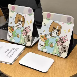 Gương gấp in cung trăng dễ thương, mini tiện du lịch & ký túc xá sinh viên