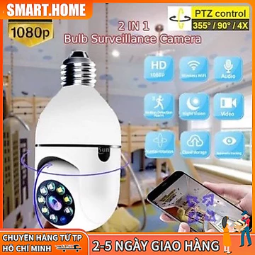 Camera giám sát 3 triệu pixel, bóng đèn định nghĩa cao của camera WiFi, xoay 360 độ, camera giám sát định nghĩa cao, cam