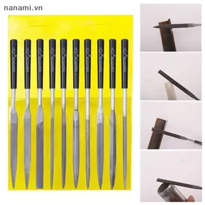 10 Cái / bộ Bộ Kim Loại Tập Tin Gỗ Rasp Kim Loại Đánh Bóng Tay FileTools Thép Rasp Needl Filing Cho Kim Loại Thủy Tinh Đá Gỗ Carv [VN]