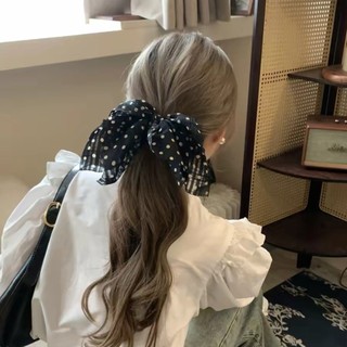 Kovoi / Pháp Retro Hoa Streamer Scrunchy Dây Buộc Tóc Sang Trọng Tất Cả Trận Đấu Nơ Cao Cấp Dây Buộc Tóc Đuôi Ngựa Phụ Kiện Tóc Dây Cao Su