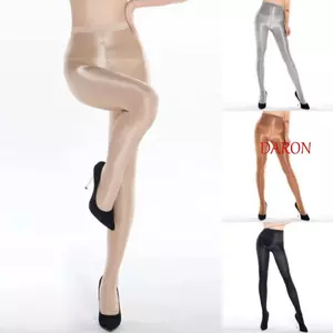 Quần Định Hình DARON, Quần Satin Dầu Cao Cấp 70D, Kiểm Soát Bụng Thời Trang Màu Trơn Đàn Hồi Cao Sáng Bóng Quần Thể Dục Thể Thao