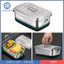 Hộp Bento, Bento bằng thép không gỉ, Thiết kế có kẹp có thể khóa, Hộp đựng đồ ăn trưa cho người lớn và trẻ em