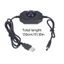 Btsg Cáp làm mờ LED một màu USB 5V 5521 Dây có núm điều chỉnh để thay đổi mức độ ánh sáng Sử dụng quạt làm mát và Smal