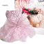 Đầm Thú Cưng Thắt Nơ 3D Hoa Kim Sa Lấp Lánh Trang Trí Lưới Thoáng Khí Pomeranian Chihuahua Chó Con Mèo Trang Phục Thú Cưng Váy Cưới Chó Nhỏ Dự Tiệc Đầm Công Chúa