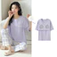 Phụ Nữ Hoạt Hình In Hình Ngắn Tay Quần Dài Bộ Đồ Ngủ Có Tích Hợp Áo Ngực Rời Plus Kích Thước Loungewear Cho Nhà Hàng Ngày Giải Trí