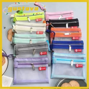 Túi đựng thẻ tín dụng ID xe buýt GUSTAVA, Túi đựng tiền xu nhỏ di động hai lớp, Túi đựng tai nghe Túi đựng tiền lưới Nylon Ví đựng tiền