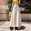 Quần ống rộng Bud hoa mùa hè cạp cao Drape Loose Bloomers Cover Đáy sâu hơn Nhìn đi biển Kỳ nghỉ giải trí Sunscre