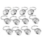 PYCOU 12 Móc Rèm Tắm, Móc Tắm Pha Lê Trong Suốt Bằng Thép Không Gỉ Acrylic, Thời Trang Bền Chống Rỉ Sét Hình Kim Cương Cán Rèm Móc Trang Trí Nhà Cửa