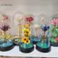 GCDHome Hoa Hướng Dương Đèn Ngủ Hoa Kính Bao Đèn Bóng Hoa Hồng Đèn LED Lá Hoa Sáng Tạo Để Bàn Trang Trí HOT
