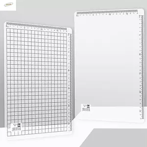 Thảm cắt may lưới ZENZON, Bảng thước lưới PVC trong suốt, Tấm lót chống trượt thủ công chống thấm nước A4 viết Bàn vẽ Pad Đồ dùng đo