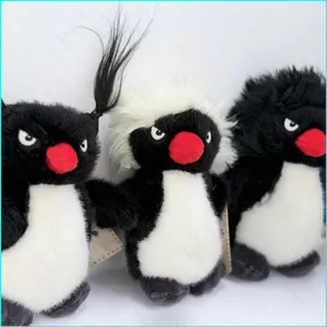 HK1 Ngẫu Nhiên 1 Rockhopper Penguin Plushie Kéo Ngỗng Pigtail Nhỏ Móc Khóa Túi Charm KH1