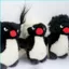 HK1 Ngẫu Nhiên 1 Rockhopper Penguin Plushie Kéo Ngỗng Pigtail Nhỏ Móc Khóa Túi Charm KH1