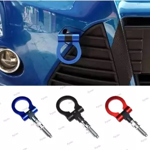 Móc kéo xe đua PYCOU, Móc kéo xe ô tô đa năng phù hợp với nhiều màu, Phụ kiện thanh kéo phía trước bền bỉ cho ô tô