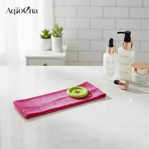 AqToCna Nữ Nút Lớn Kim Cương Giả Tóc Với Ngôi Sao Retro Ins Phong Cách Lấp Lánh Phụ Kiện AqToCna