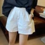 Quần Short NICOLOO Dành Cho Nữ, Quần Short Mùa Hè Eo Co Giãn Eo Cao, Thoải Mái Thoáng Khí Một Dây Rộng Chân Trắng Quần Short Mặc Mùa Hè