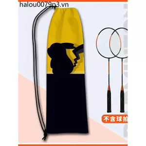 Pikachu Hoạt Hình Dễ Thương Túi Thể Thao Cô Gái Anime Có Giá Trị Cao Dây Rút Một Vai Di Động Vợt Cầu Lông Túi Bảo Quản