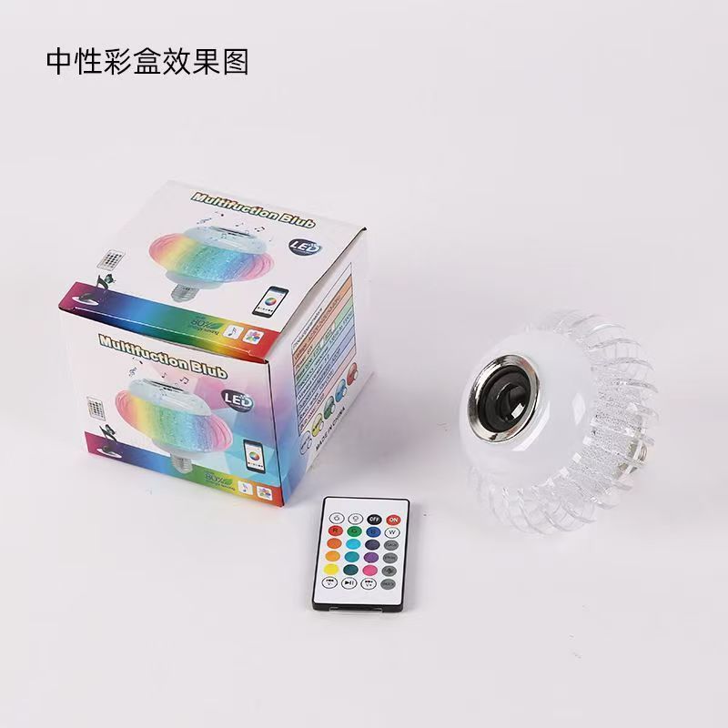 Đèn lồng pha lê đầy màu sắc Bóng đèn âm nhạc Phòng ngủ Phòng khách Âm lượng cao Điều khiển từ xa thông minh Màu ma Đèn khí quyển 6.2