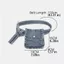 Túi thắt lưng denim OLVIDO, Túi thắt lưng khóa denim, Nút chụp nhẹ Thiết kế đa chức năng Túi đeo chéo dạo phố