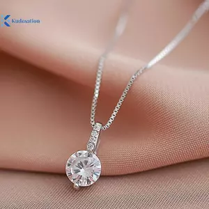 Kudosation Sáng Bóng Giọt Nước Hình Nelace Cho Nữ Zircon Giọt Nước Mặt Dây Chuyền Xương Đòn Dây Xích Nelace Quà Tặng Ngày Lễ Tình Nhân Trang Sức Tiệc Cưới Đẹp