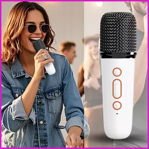 Máy Karaoke Mini Máy Karaoke Di Động Xe Không Dây Thiết Bị Hát Gia Đình Giải Trí Có Micro Cho lyuvn
