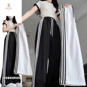 Quần 3 Sọc thể thao Nữ ống suông dáng dài-thubio98